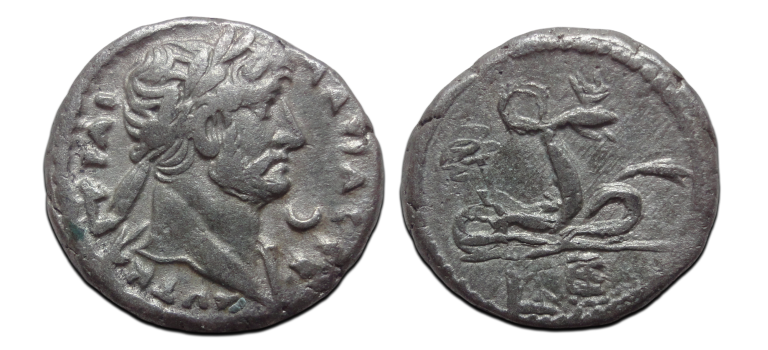 Hadrianus  - Tetradrachme de slang Agathodaimon (O2608)