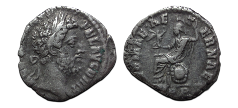Commodus - denarius ROMA schaars (O2609) Commodus - denarius ROMA schaars (O2609)
