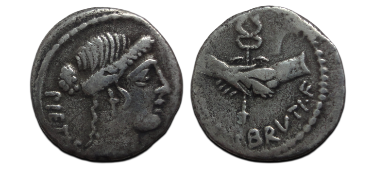 DECIMUS BRUTUS - Denarius assassin of Julius Caesar! (O26102) DECIMUS BRUTUS - Denarius assassin of Julius Caesar! (O26102)