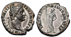 Domitianus - denarius Minerva IMP XIIX (O26105)