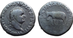 Titus - denarius Olifant geslagen ter viering van het Colosseum! (O2614)