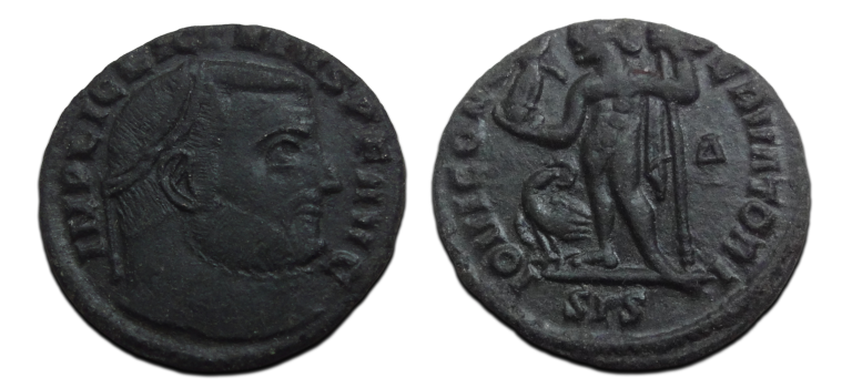 Licinius - iovi conservator siscia zeldzaam (O2617)