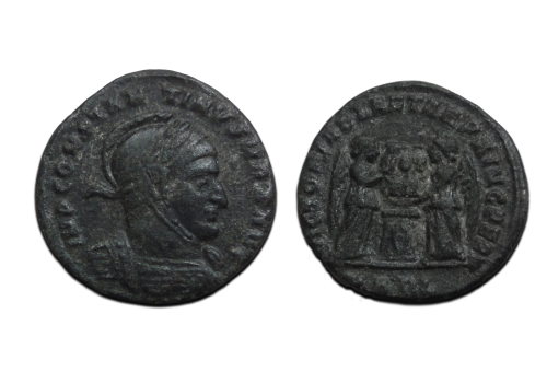 Constantine - Victories next to altar Arles RARE! (O2618) Constantine - Victories next to altar Arles RARE! (O2618)