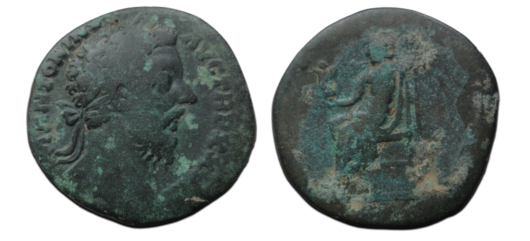 Marcus Aurelius - Sestertius Jupiter (O2636) Marcus Aurelius - Sestertius Jupiter (O2636)