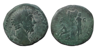 Marcus Aurelius - GERMANICO sestertius scarce (O2637) Marcus Aurelius - GERMANICO sestertius scarce (O2637)