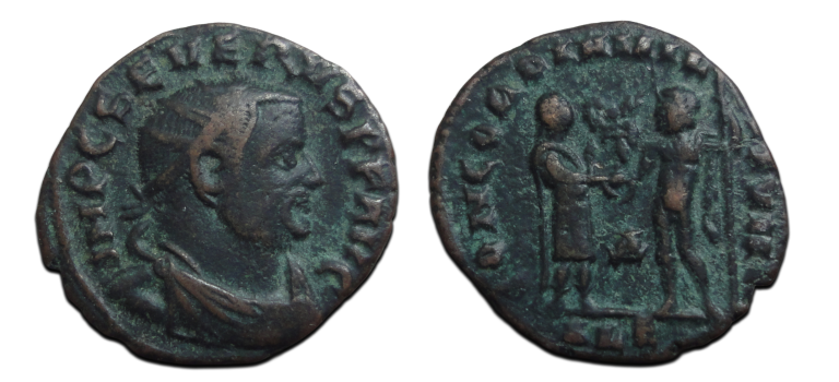Severus II - Concordia Severus als Augustus ZELDZAAM (O2641) Severus II - Concordia Severus als Augustus ZELDZAAM (O2641)