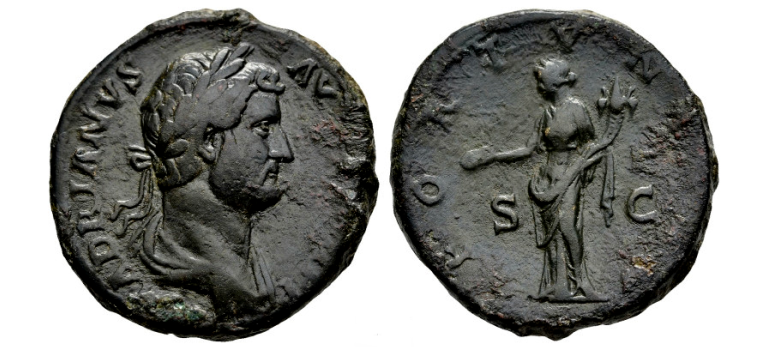 Hadrianus - SESTERTIUS Fortuna (O2646) Hadrianus - SESTERTIUS Fortuna (O2646)