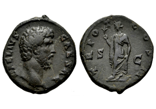 Aelius - zeldzame Caesar SPES As (O2647) Aelius - zeldzame Caesar SPES As (O2647)