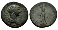 Trajan - Dupondius Trajan's column rare (O2648)