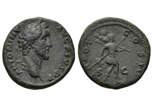 Antoninus Pius - As Romulus zeldzaam! (O2653) 