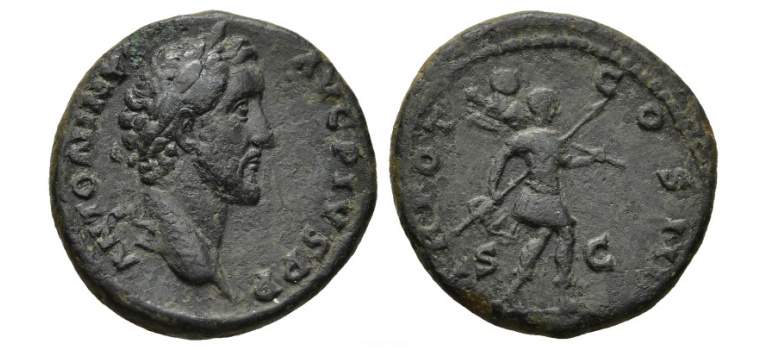 Antoninus Pius - As Romulus zeldzaam! (O2653) Antoninus Pius - As Romulus zeldzaam! (O2653)