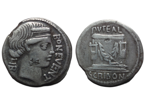 Romeinse Republiek - denarius L. Scribonius Libo 60 v. Christus (O2660) Romeinse Republiek - denarius L. Scribonius Libo 60 v. Christus (O2660)