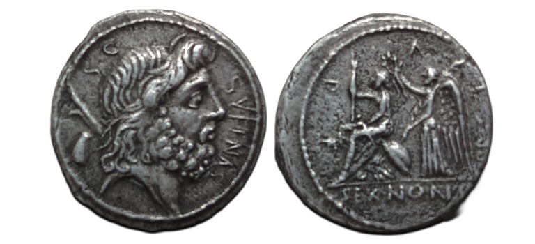 Romeinse republiek - NONIUS SUFENAS denarius (O2662) Romeinse republiek - NONIUS SUFENAS denarius (O2662)