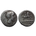 Romeinse republiek - denarius L. Marcius 57 v. Chr. aquaduct bijzonder! (O2667)