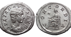 Julia Paula - denarius schaarse keizerin CONCORDIA (O2670)