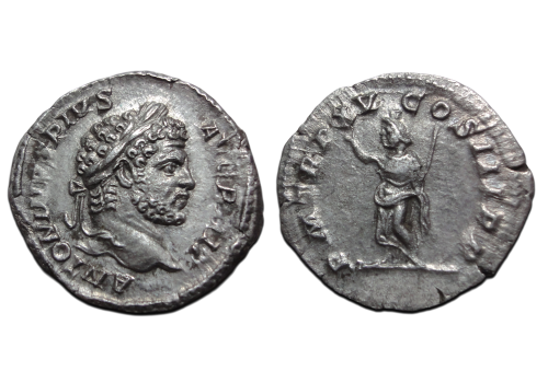 Caracalla - denarius SERAPIS stempelglans (O2672) Caracalla - denarius SERAPIS stempelglans (O2672)