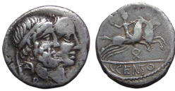 Romeinse republiek - denarius Numa en Ancus (O2676)