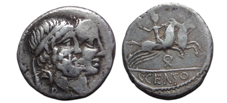 Romeinse republiek - denarius Numa en Ancus (O2676) Romeinse republiek - denarius Numa en Ancus (O2676)