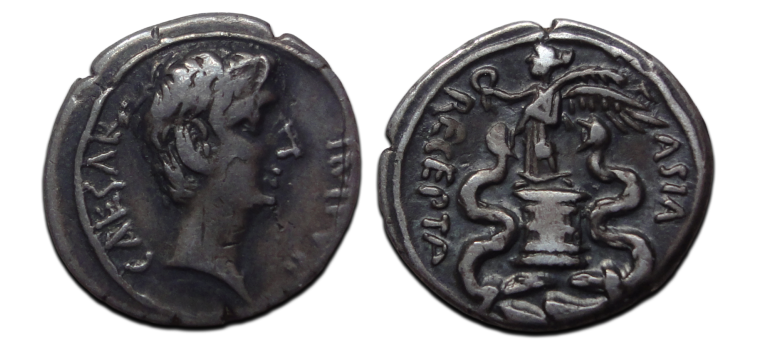 Augustus - quinarius Asia recepta (O2680)