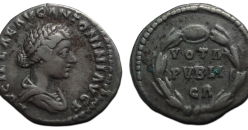 Lucilla - denarius VOTA PVBLICA schaars (O2692)