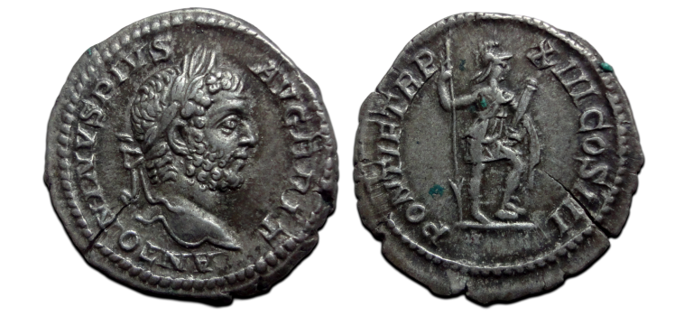 Caracalla - Denarius Virtus (O2694) Caracalla - Denarius Virtus (O2694)