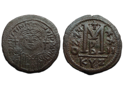 Justinian I - large coin 36 mm! (S2418) Justinian I - large coin 36 mm! (S2418)