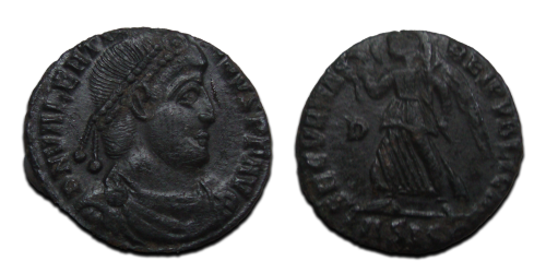 Monnaie Romaine En Cuivre – Valentinien, Victoria (2437)