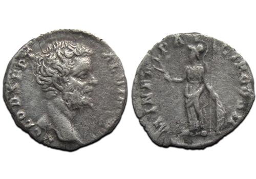 Clodius Albinus - denarius ZELDZAME KEIZER Minerva (S25105)