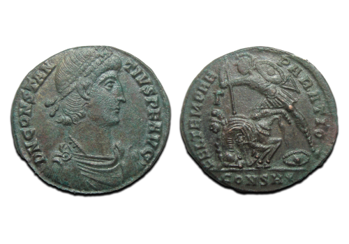 Constantius II - Gevallen ruiter Prachtig! (S25121)