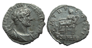 Hadrian denarius - Fort red cos II extremely fine (S25136)