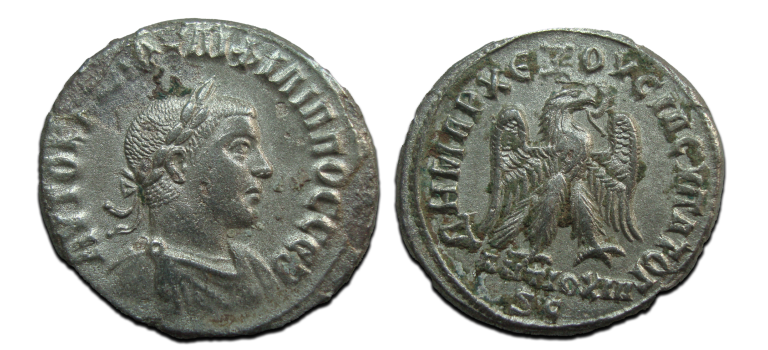 Philippus II - Tetradrachm Eagle, rare bust type (S2522)