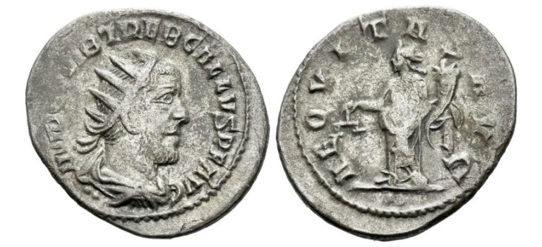 Trebonianus Gallus - Antoninianus Aequitas ex Tenby collectie (S2539) Trebonianus Gallus - Antoninianus Aequitas ex Tenby collectie (S2539)