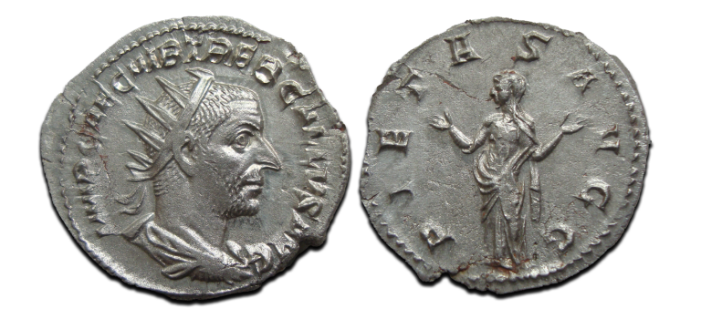 Trebonianus Gallus - antoninian PIETAS extremely fine ! (S2565)