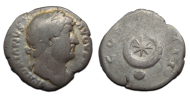 Hadrianus - denarius halve maan met een ster en globe (S2566) Hadrianus - denarius halve maan met een ster en globe (S2566)