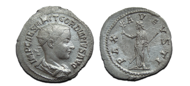 Gordianus III - antoninianus PAX AVGVSTI zeldzaam (S2567)