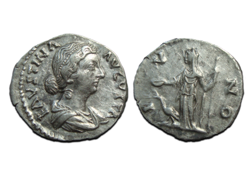 Faustina jr - denarius JUNO (S2569) Faustina jr - denarius JUNO (S2569)