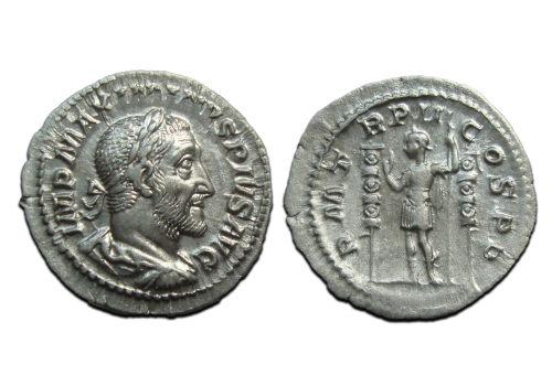 Maximinus I - denarius two standards (S2572)
