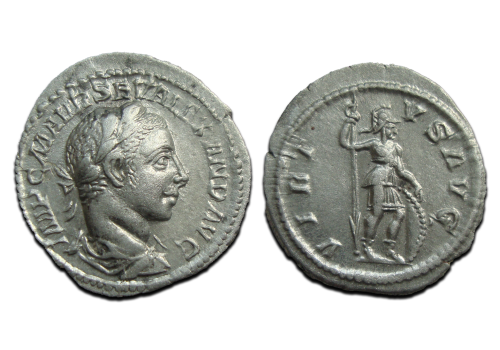 Severus Alexander - denarius VIRTVS indrukwekkende keerzijde! (S2576)