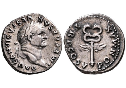 Vespasianus - denarius gevleugelde caduceus (S2604) Vespasianus - denarius gevleugelde caduceus (S2604)