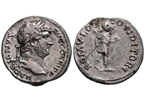 Hadrianus - ROMULUS stichter van Rome denarius (S2608) Hadrianus - ROMULUS stichter van Rome denarius (S2608)