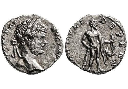 Septimius Severus - Hercules denarius fantastische keerzijde! (S2610)