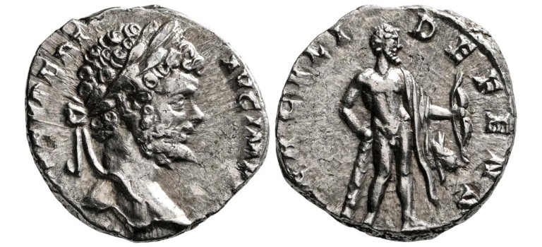 Septimius Severus - Hercules denarius fantastische keerzijde! (S2610)