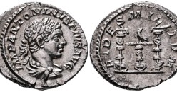 Elagabalus -  standaards met legioenadelaars schaars  (S2613)