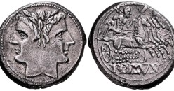  Romeinse Republiek - Iconische munt de Quadrigatus! (S2615)