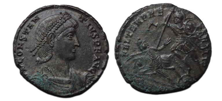 Constantius II - Gevallen ruiter mooie details (S2617)