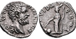 Clodius Albinus - denarius Providentia PORTRET! (S2630)