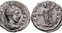 Elagabalus - denarius  PROVID DEORVM, prachtig (S2631)