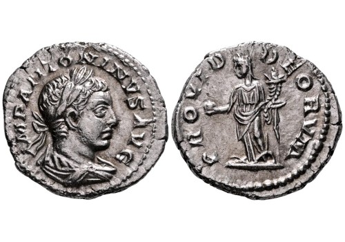 Elagabalus - denarius  PROVID DEORVM, prachtig (S2631)