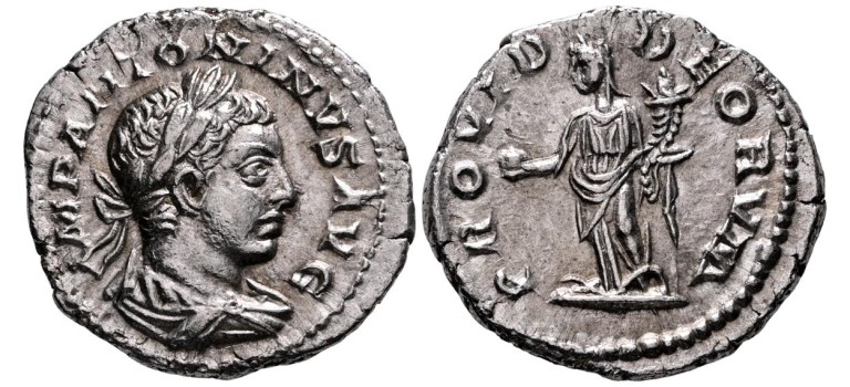 Elagabalus - denarius PROVID DEORVM, prachtig (S2631) Elagabalus - denarius PROVID DEORVM, prachtig (S2631)