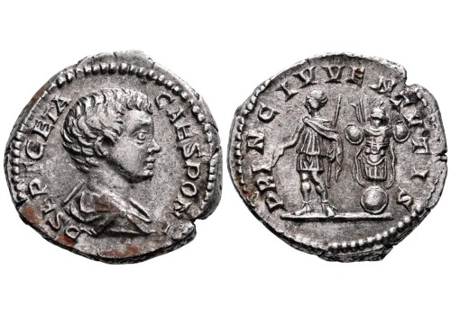Geta - denarius de prins van de jeugd (S2632) Geta - denarius de prins van de jeugd (S2632)